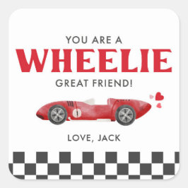 You’re a Wheelie Great Friend Valentine スクエアシール