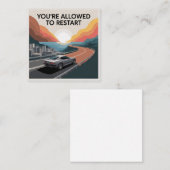 You’re Allowed To Restart スクエア名刺 (正面/裏面)