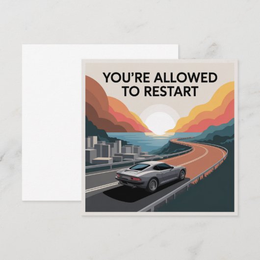 You’re Allowed To Restart 招待状 (正面/裏面)