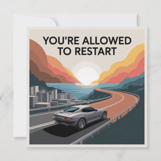 You’re Allowed To Restart 招待状 (正面)