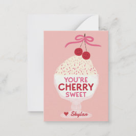 You’re Cherry Sweet Classroom Valentines Card ノートカード