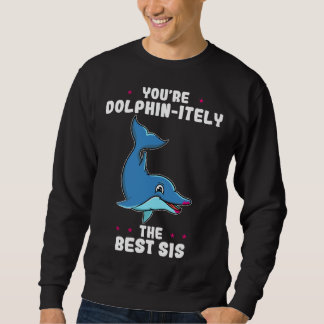 You re Dolphin itely The Best Sis Siblings Day Dol スウェットシャツ