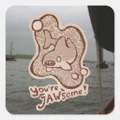 You’re jawsome shark スクエアシール (正面)