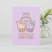 You’re My Bes-Tea - Cute Bubble Tea Valentine  シーズンカード (スタンド正面)