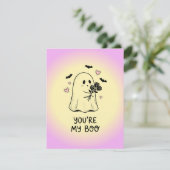 You’re My Boo Kawaii Cute Ghost Valentine シーズンカード (スタンド正面)