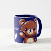 You’re My Favorite – Cute Teddy Bear Mug マグカップ (正面右)