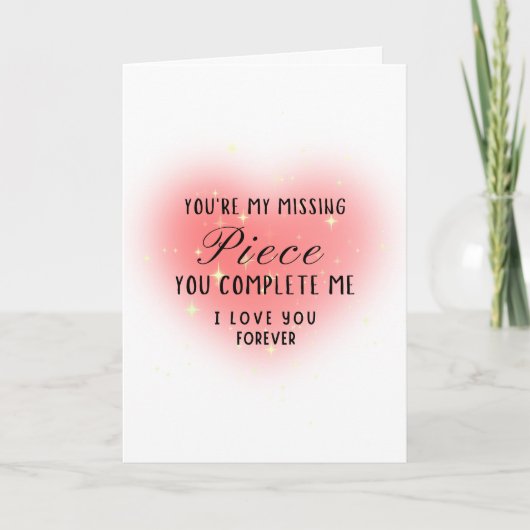 You’re My Missing Piece Personalize カード (正面)