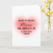 You’re My Missing Piece Personalize カード (黄色い花)