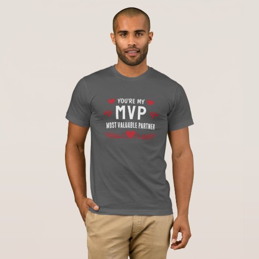 You’re My MVP Most Valuable Partner Funny Love Tシャツ (正面フル)