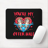 You’re My Otter Half Valentine Funny Love Pun Cute マウスパッド (マウス)
