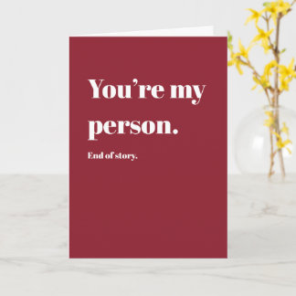 You’re My Person カード