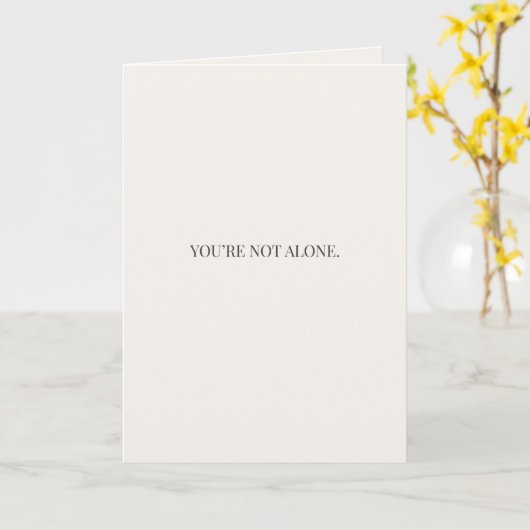 You’re Not Alone – Support & Reassurance カード (黄色い花)