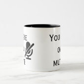 You’re on mute” Daily Zoom Reminder Mug ツートーンマグカップ (中央)