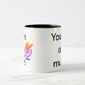 You’re on mute” Sarcastic Introvert Mug ツートーンマグカップ (中央)