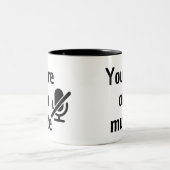 You’re on mute” Virtual Happy Hour Mug ツートーンマグカップ (中央)