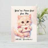 You’re Purr-fect for Me Cat Valentine Flat Card シーズンカード (スタンド正面)