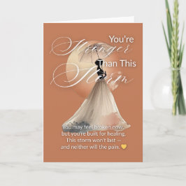You’re Stronger Than This Storm | Greeting Card カード