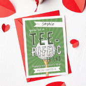 You’re Tee-rific Golf Valentine Classroom Card 招待状