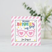 you Really Brighten My Day Valentine シーズンカード (スタンド正面)