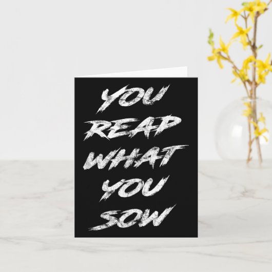 You Reap What You Sow Motivational  カード (黄色い花)