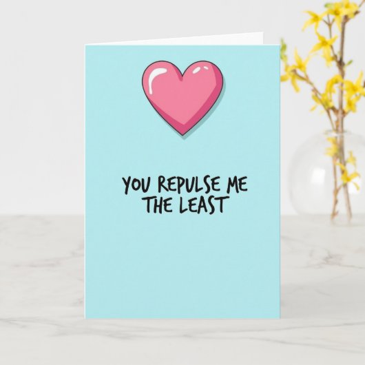 You Repulse Me Least Love Card カード (黄色い花)