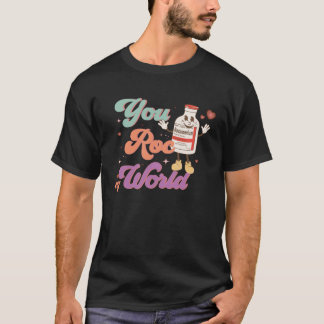 You Roc My World CRNA ICU ER EDナースバレンタイン Tシャツ