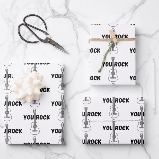 You Rockギターラッピング紙シート ラッピングペーパーシート (正面)
