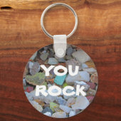 You Rockコレクシカラフルョン小さな石の写真 キーホルダー (正面)