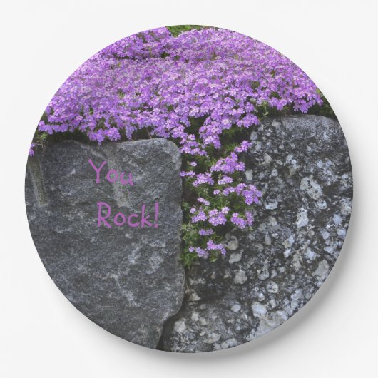 You Rockパープルフロックス ペーパープレート (正面)