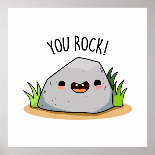 You Rock おもしろい Geology Pun ポスター (正面)