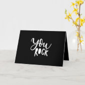 you rock カード (黄色い花)