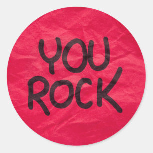 You Rock 前向き Recognitionによる学生の評価 ラウンドシール