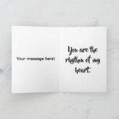 You Rock Bassギターバレンタインデーカード カード (内部)