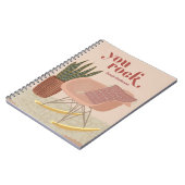 You Rock Boho Rocking Chairカスタマイズ可能なノートブック ノートブック (左側)