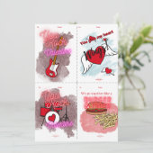 You Rock Cut & 共有キッズバレンタインデーカード 招待状 (スタンド正面)