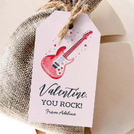 You Rock Electric Guitar Kids Valentines Day ギフトタグ
