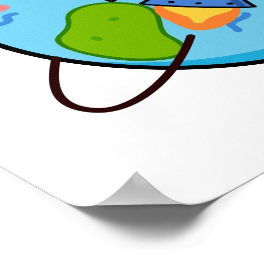 You Rock-et My World おもしろい Rocket Pun ポスター (角)