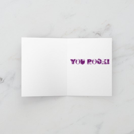 You Rock Greeting Card カード (内部)