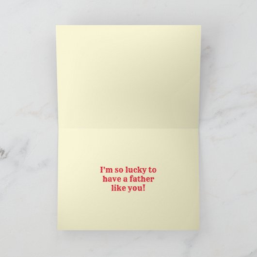 You Rock Happy Father's Day Card カード (内部)