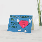 You Rock Happy Father's Day Card カード (正面)
