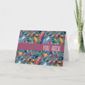You Rock Jewel Toned サンキューカード (正面)