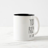 You Rock Just Sayin Coffee Tea Mug ツートーンマグカップ (正面右)