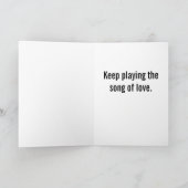 You Rock My Heart Greeting Card – Fun Romantic カード (内部)
