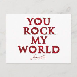 YOU Rock My Worldはがき ポストカード