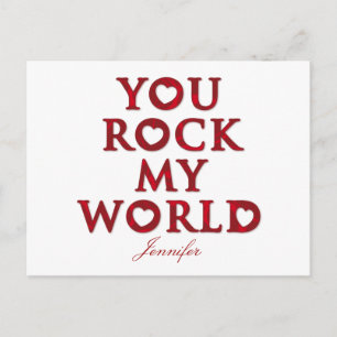 YOU Rock My Worldはがき ポストカード