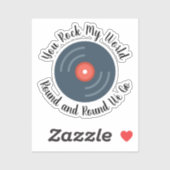 You Rock My Worldラウンドアンドラウンド切り出し シール (シート)