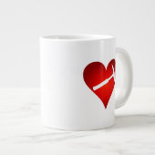 You Rock My World：ロックハンマーハート ジャンボコーヒーマグカップ (正面右)