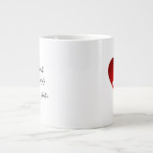 You Rock My World：ロックハンマーハート ジャンボコーヒーマグカップ (正面)