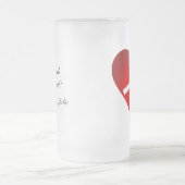 You Rock My World：ロックハンマーハート フロストグラスビールジョッキ (中央)