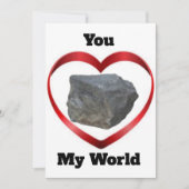You Rock My World Valentine's Day Card 招待状 (正面)